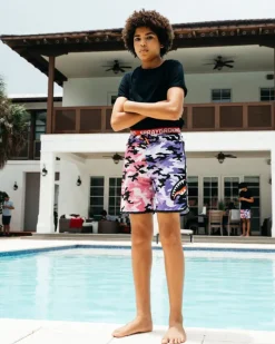 KIDS SPLIT CAMO SWIM TRUNKS>SPRAYGROUND Best