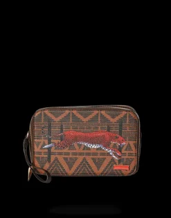 LEOPARDS IN PARIS TOILETRY AKA MONEY BAG>SPRAYGROUND New
