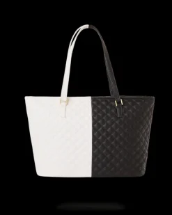 LEVELED UP SPLIT QUILT SHARK TOTE><noscript><img width=