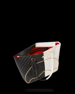 LEVELED UP SPLIT QUILT SHARK TOTE><noscript><img width=
