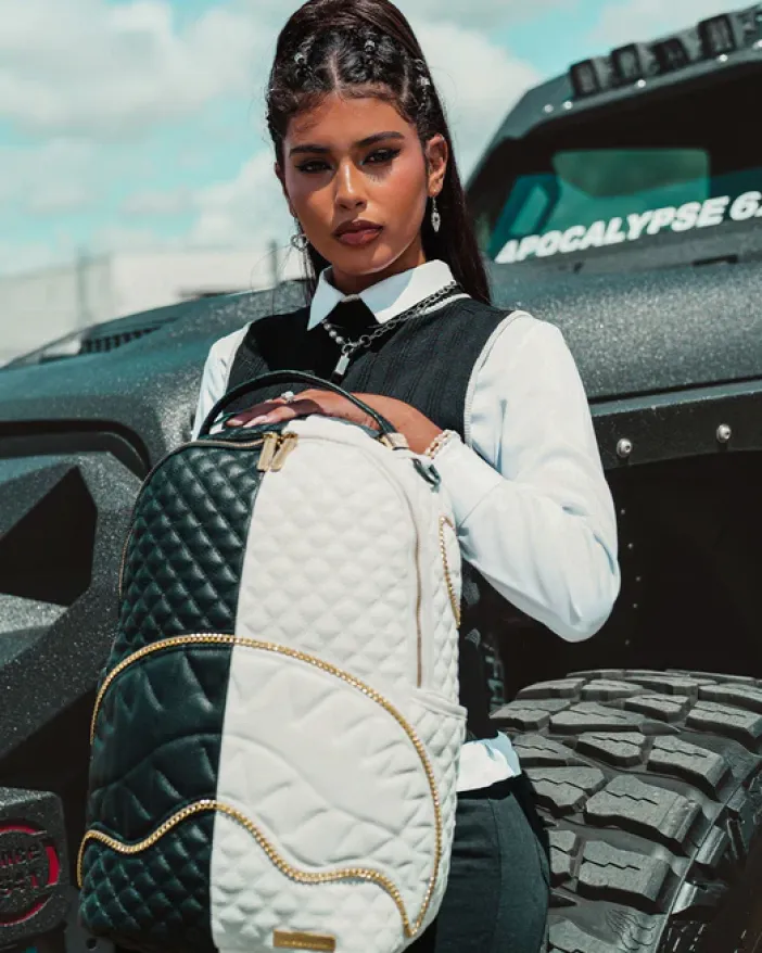 LEVELED UP SPLIT QUILT SHARK BACKPACK (DLXV)>SPRAYGROUND Online