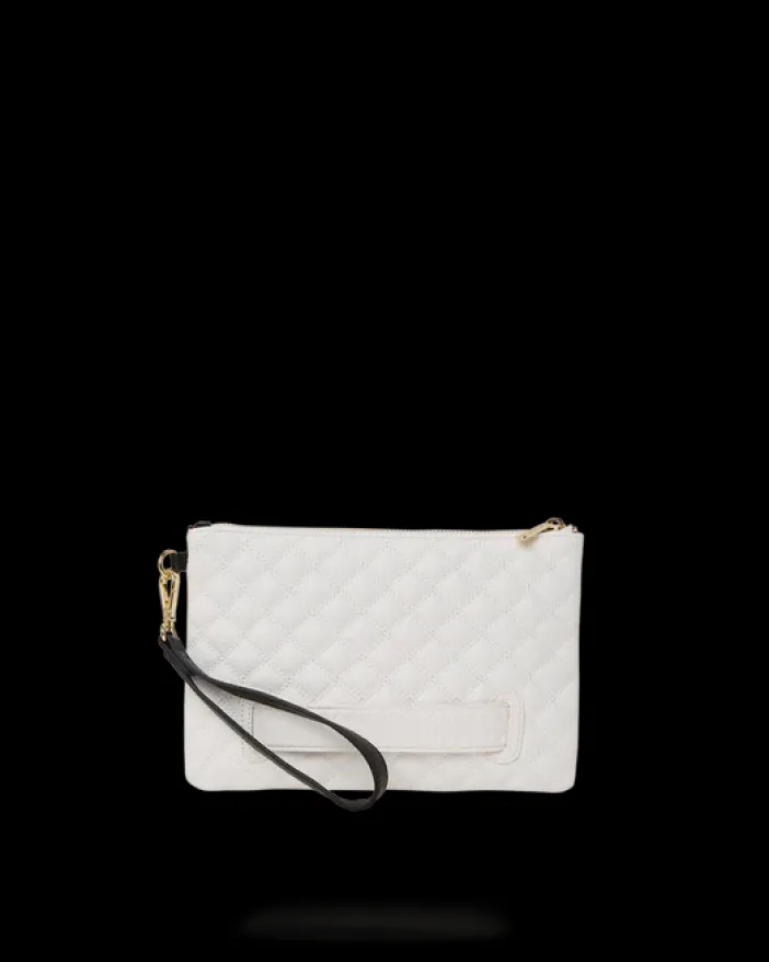 LEVELED UP SPLIT QUILT SHARK CROSSOVER CLUTCH>SPRAYGROUND