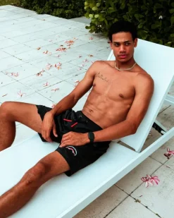 LIGHTS OUT SHOTO SWIM TRUNKS>SPRAYGROUND New