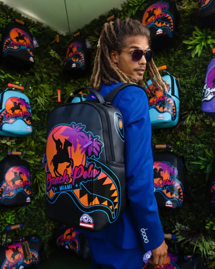 MIAMI BEACH POLO COLLAB BACKPACK (DLXV-BLACK)>SPRAYGROUND