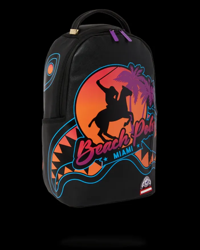 MIAMI BEACH POLO COLLAB BACKPACK (DLXV-BLACK)>SPRAYGROUND