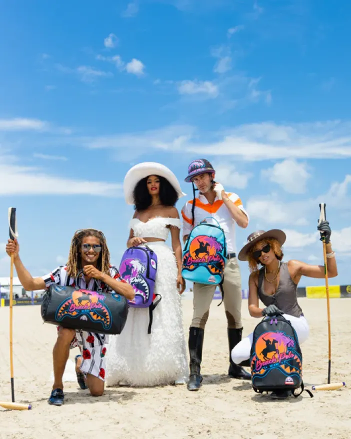 MIAMI BEACH POLO COLLAB BACKPACK (DLXV-BLACK)>SPRAYGROUND