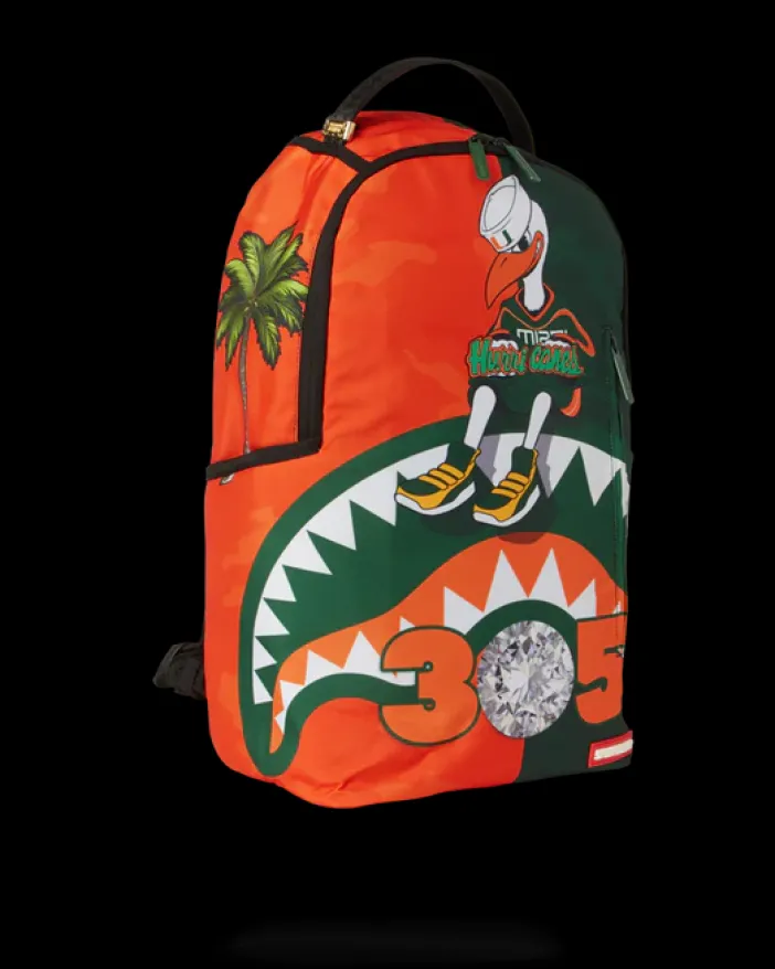 MIAMI HURRICANES BACKPACK>SPRAYGROUND