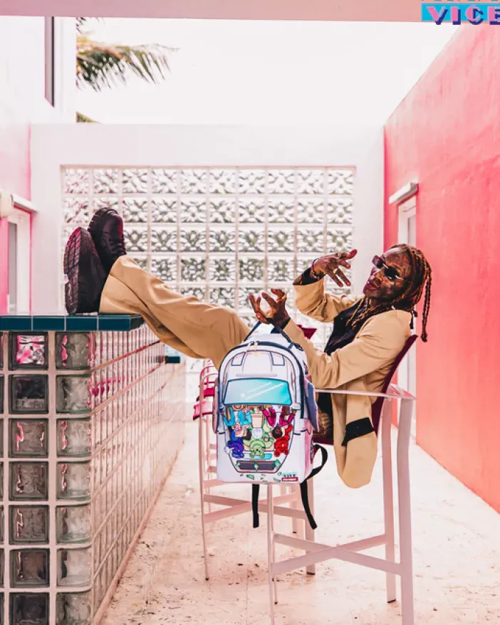 MIAMI VICE WINGS UP BACKPACK (DLXV)>SPRAYGROUND