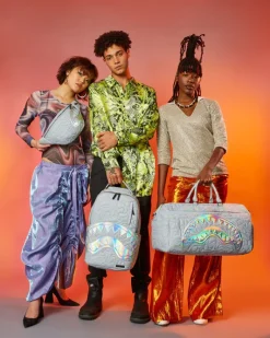 MIRASHAKU IRIDESCENT QUILT BACKPACK><noscript><img width=