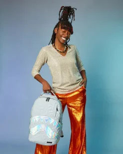 MIRASHAKU IRIDESCENT QUILT BACKPACK><noscript><img width=