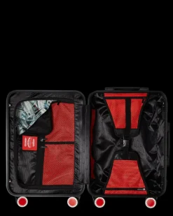 MOLDED SHARKITECTURE BLACK HARDSHELL CARRY-ON LUGGAGE><noscript><img width=