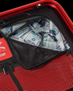 MOLDED SHARKITECTURE RED HARDSHELL CARRY-ON LUGGAGE><noscript><img width=