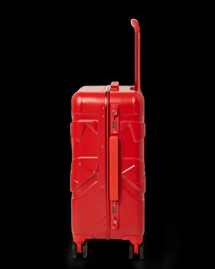 MOLDED SHARKITECTURE RED HARDSHELL CARRY-ON LUGGAGE>SPRAYGROUND Outlet