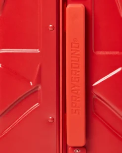 MOLDED SHARKITECTURE RED HARDSHELL CARRY-ON LUGGAGE><noscript><img width=