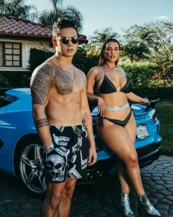 MONEY NIGHT SHOTO SWIM TRUNKS><noscript><img width=
