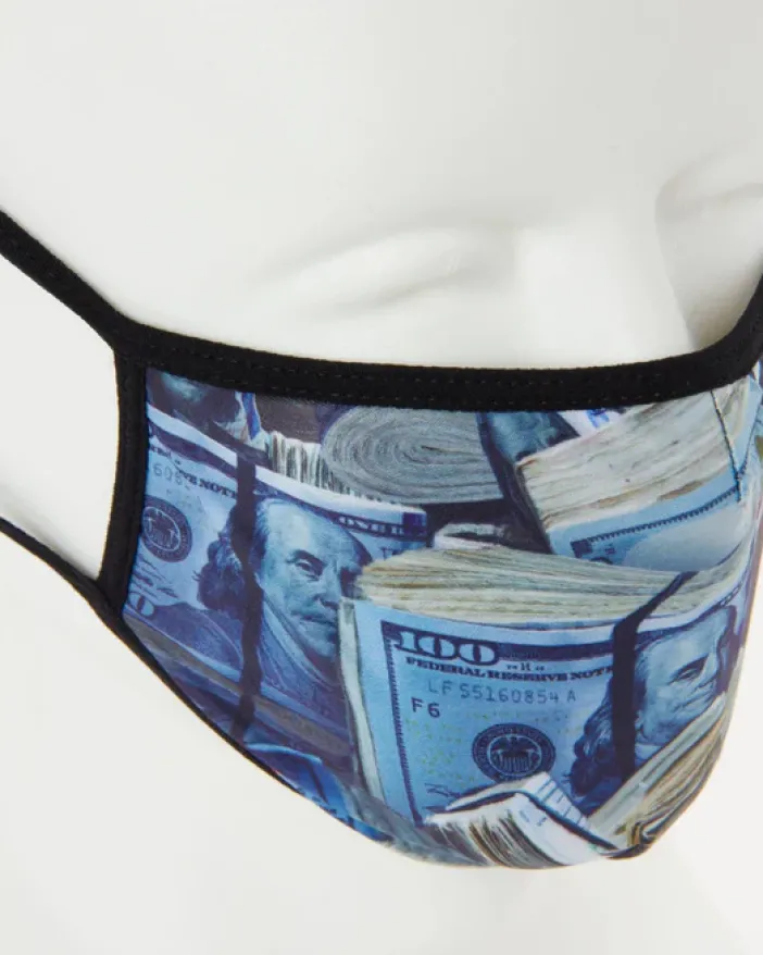 MONEY WHERE UR MOUTH IS FORM-FITTING MASK>SPRAYGROUND