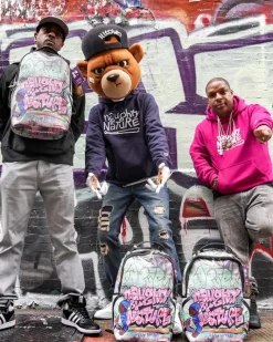NAUGHTY BY NATURE HIP HOP HOORAY 30TH ANNIVERSARY COLLAB BACKPACK><noscript><img width=