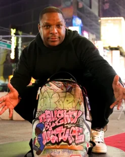 NAUGHTY BY NATURE HIP HOP HOORAY 30TH ANNIVERSARY COLLAB BACKPACK><noscript><img width=