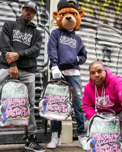 NAUGHTY BY NATURE HIP HOP HOORAY 30TH ANNIVERSARY COLLAB BACKPACK><noscript><img width=