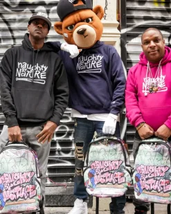 NAUGHTY BY NATURE HIP HOP HOORAY 30TH ANNIVERSARY COLLAB BACKPACK><noscript><img width=