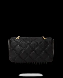 NOIR QUILT GOLD CHAIN SHARK HANDBAG><noscript><img width=