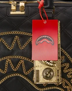 NOIR QUILT GOLD CHAIN SHARK DUFFLE><noscript><img width=