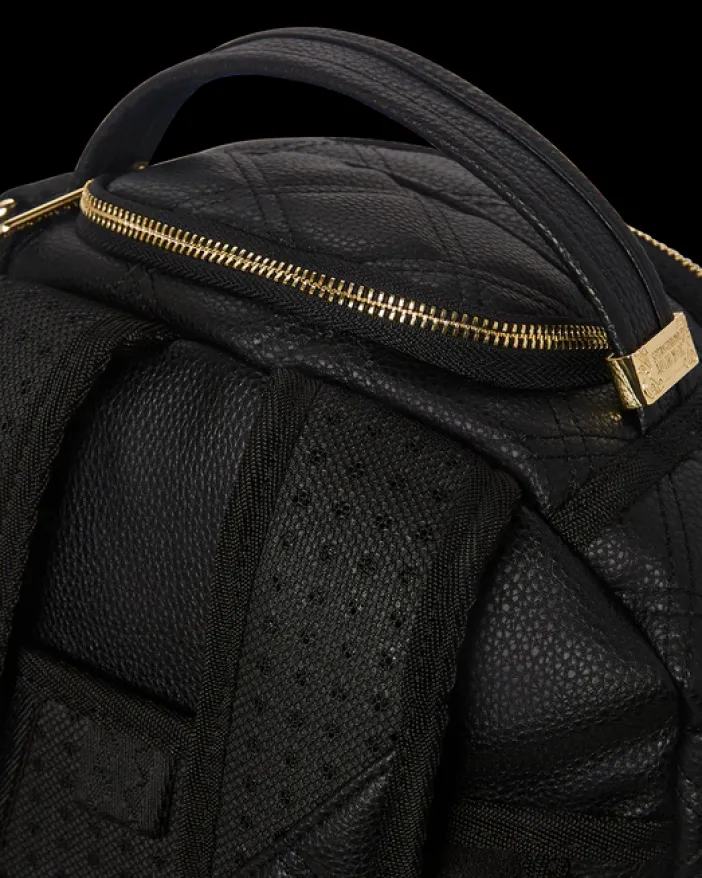 NOIR QUILT GOLD CHAIN SHARK BACKPACK (DLXV)>SPRAYGROUND New