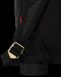 NOIR QUILT GOLD CHAIN SHARK BACKPACK (DLXV)><noscript><img width=