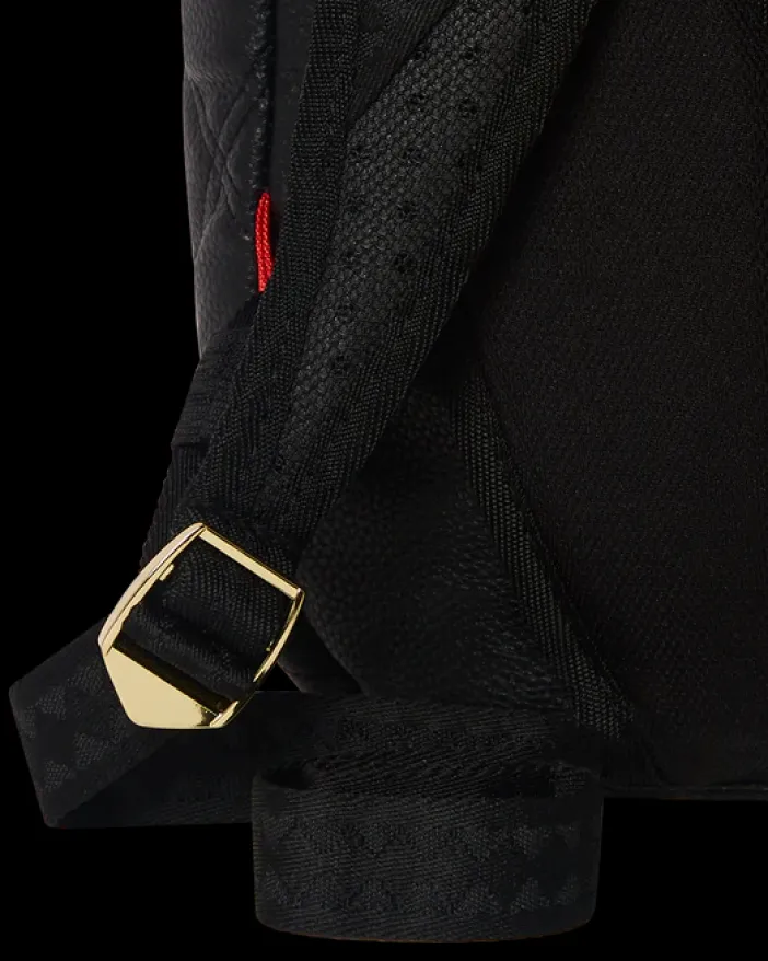 NOIR QUILT GOLD CHAIN SHARK BACKPACK (DLXV)>SPRAYGROUND New