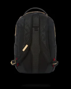 NOIR QUILT GOLD CHAIN SHARK BACKPACK (DLXV)><noscript><img width=