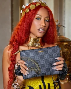 OBSIDIAN STUNNER A.i.6 SANDFLOWER COLLAB CROSSOVER CLUTCH>SPRAYGROUND Best