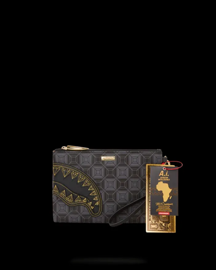 OBSIDIAN STUNNER A.i.6 SANDFLOWER COLLAB CROSSOVER CLUTCH>SPRAYGROUND Best