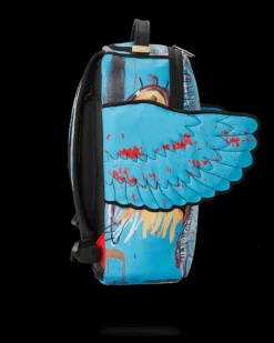 OFFICIAL BASQUIAT UNTITLED (FALLEN ANGEL) 1981 WING BACKPACK (DLXV)><noscript><img width=
