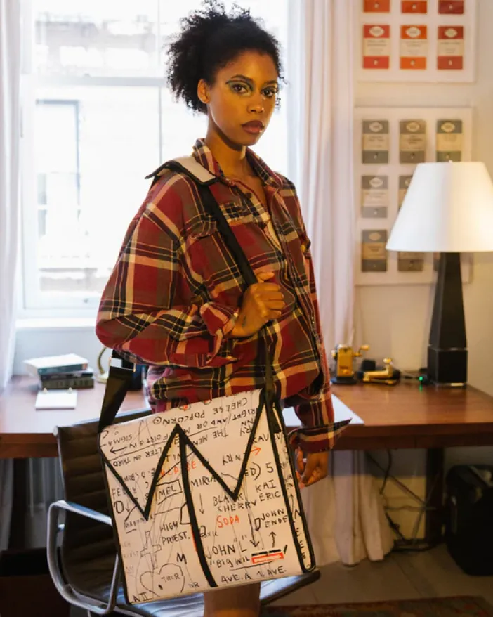 OFFICIAL BASQUIAT UNTITLED (CHEESE POPCORN) 1983 SLING MESSENGER>SPRAYGROUND Sale