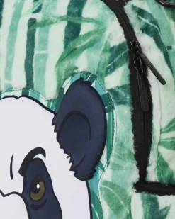 PANDA COZY VELOUR FUR BACKPACK><noscript><img width=