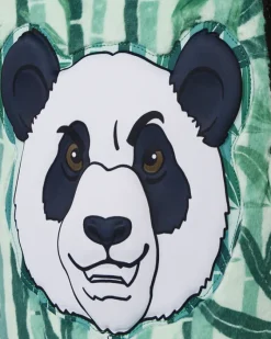 PANDA COZY VELOUR FUR BACKPACK><noscript><img width=
