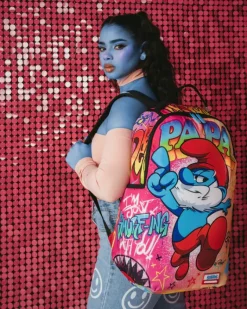 PAPA SMURF ON THE RUN BACKPACK><noscript><img width=