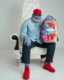 PAPA SMURF ON THE RUN BACKPACK><noscript><img width=