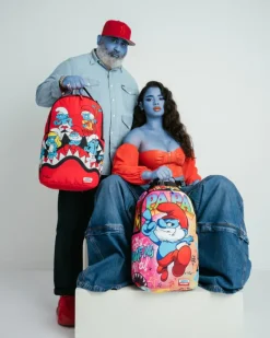 PAPA SMURF ON THE RUN BACKPACK><noscript><img width=