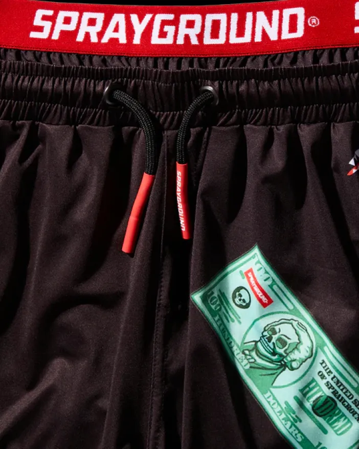 PATCH ALL-IN CORTO SWIM TRUNKS (BLACK)>SPRAYGROUND Sale