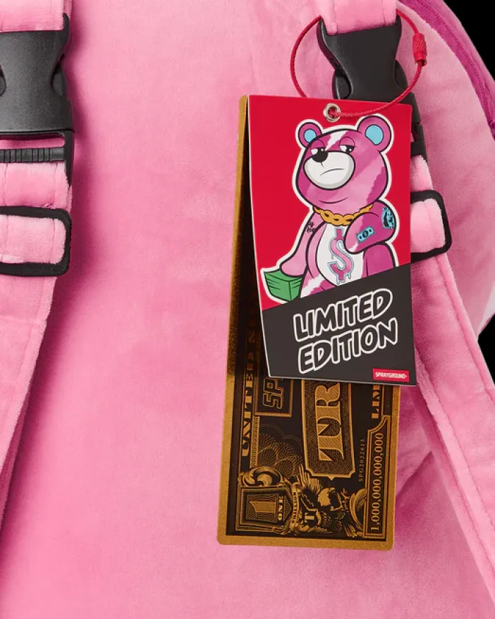 PINK PUNK MONEYBEAR TEDDYBEAR BACKPACK>SPRAYGROUND Clearance