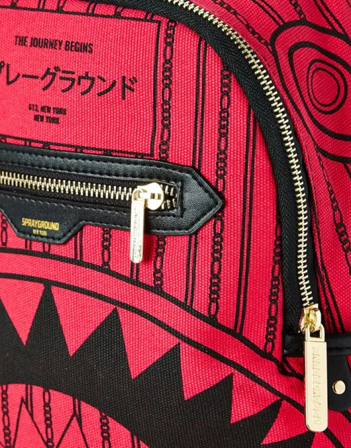 PINK REVERSE SHARKS IN PARIS SAVAGE>SPRAYGROUND