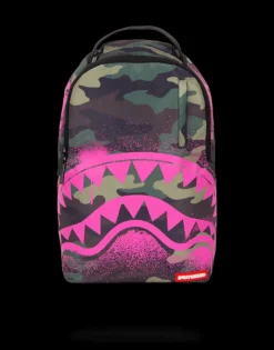 PINK STENCIL SHARK CAMO>SPRAYGROUND