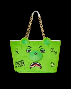 PLUSH MONEYBEAR TOTE (GREEN)>SPRAYGROUND Clearance