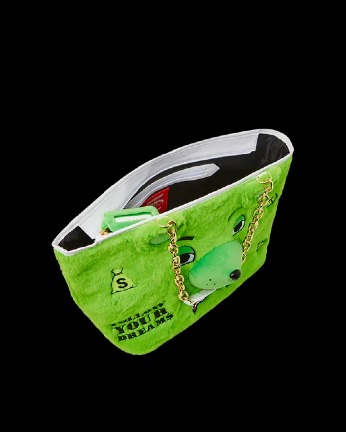 PLUSH MONEYBEAR TOTE (GREEN)>SPRAYGROUND Clearance