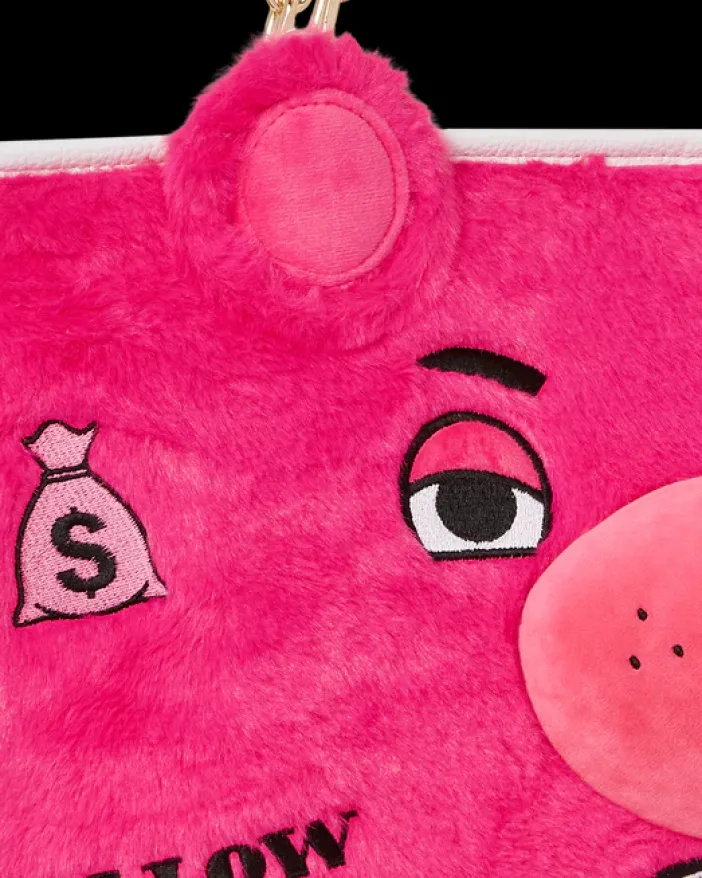 PLUSH MONEYBEAR TOTE (PINK)>SPRAYGROUND Hot