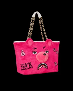 PLUSH MONEYBEAR TOTE (PINK)><noscript><img width=