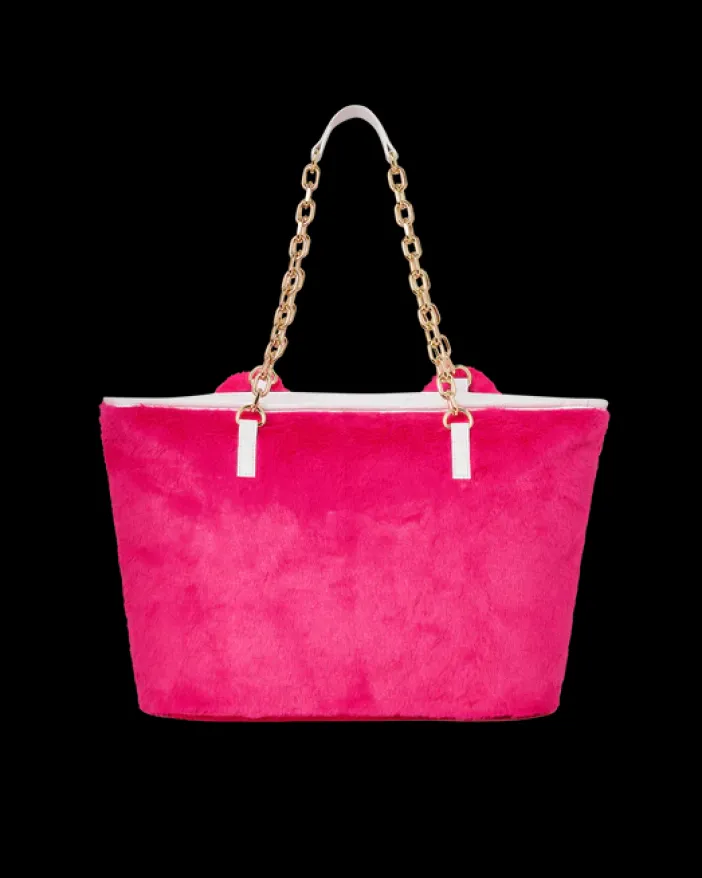 PLUSH MONEYBEAR TOTE (PINK)>SPRAYGROUND Hot