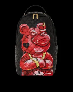 QUILT HAND PAINTED DIABLO BEAR BACKPACK (DLXV)>SPRAYGROUND Hot