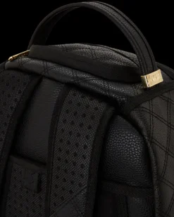 QUILT HAND PAINTED DIABLO BEAR BACKPACK (DLXV)><noscript><img width=